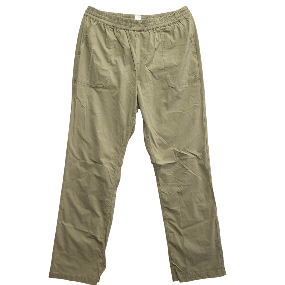 Coolibar UPF 50+ Pants Mens XL Tan Khaki Elastic Waist Sun Protection